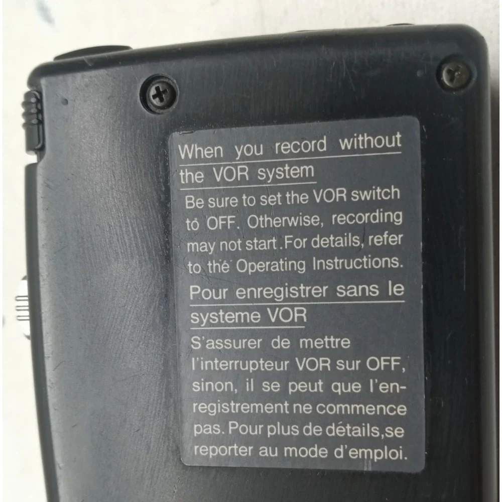 Sony M-550V Pressman Microcassette Recorder + Voice Controlled Recording; Tested